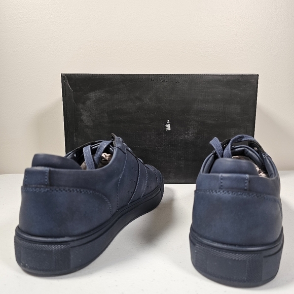 INC International Concepts Mens Zuri Low Top Sneaker Faux Suede Blue Size 9M NEW - Picture 7 of 16